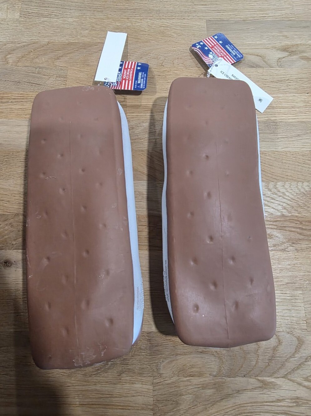 Set of 2 Sunny Days Jumbo Squishy Ice Cream Sandwich Sensory Fun Toy 🍫 NWT